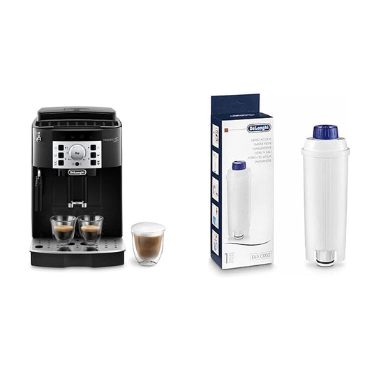 De'Longhi Magnifica S Ecam 22.110.B - Cafetera superautomática, 15 bares de presión, 13 programas ajustables, auto-limpieza + DLSC002 Filtro agua antical